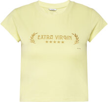 Zion Extra Virgin Pomelo Designers Crop Tops Short-sleeved Crop Tops Yellow EYTYS
