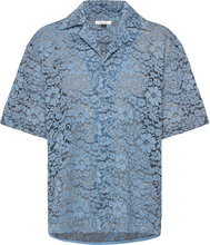 Alonzo Lagoon Designers Shirts Short-sleeved Blue EYTYS