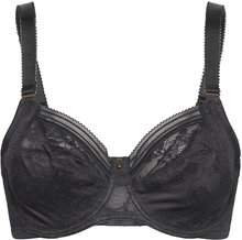 Fusion Lace Uw Side Support Bra 36 F Lingerie Bras & Tops Full Cup Bras Svart Fantasie*Betinget Tilbud