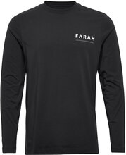 Newland Ls Graphic Tee Tops T-shirts Long-sleeved Black Farah