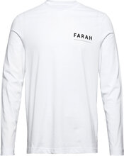 Newland Ls Graphic Tee Tops T-shirts Long-sleeved White Farah