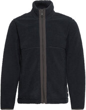 Trenchton Ls Fleece Tops Sweatshirts & Hoodies Fleeces & Midlayers Black Farah