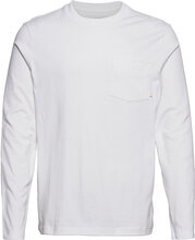 Weymouth Ls Pkt Tee Tops T-shirts Long-sleeved White Farah