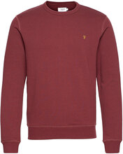 Tim Crew Tops Sweatshirts & Hoodies Sweatshirts Red Farah