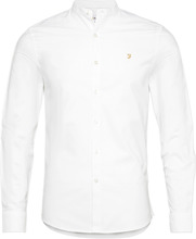Brewer Ls Gdad Tops Shirts Casual White Farah