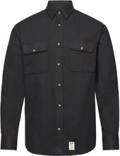 Glenn Flannel Shirt Ls Tops Shirts Casual Black Fat Moose