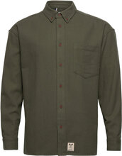 Deacon Heavy Shirt Ls Skjorte Uformell Grønn Fat Moose*Betinget Tilbud