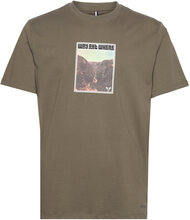 James Cotton Tee T-shirts Short-sleeved Grønn Fat Moose*Betinget Tilbud