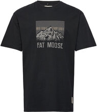 Hike Tee Tops T-Kortærmet Skjorte Black Fat Moose