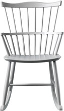 J52G - Rocking Chair Home Furniture Chairs & Stools Armchairs Grey FDB Møbler