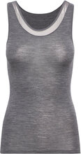 Juliana Wool Tank Top Tops T-shirts & Tops Sleeveless Grey Femilet