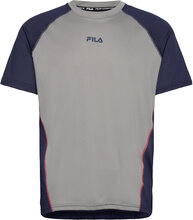 Rivoli Running Tee Tops T-shirts Short-sleeved Grey FILA