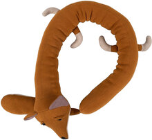 Bed Snake - Freya The Fox Dark Orange Toys Soft Toys Stuffed Animals Oransje Filibabba*Betinget Tilbud