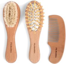 Baby Brush And Comb Set Baby & Maternity Care & Hygiene Baby Care Multi/patterned Filibabba
