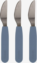 Silic Knife 3-Pack - Powder Blue Home Meal Time Cutlery Blå Filibabba*Betinget Tilbud