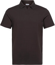 M. Lycra Polo T-Shirt Polos Short-sleeved Brun Filippa K*Betinget Tilbud