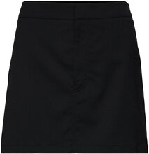 Short Tailored Skirt Kort Kjol Black Filippa K