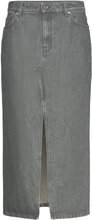 Long Slit Denim Skirt Designers Knee-length & Midi Grey Filippa K