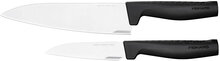 Hard Edge Knivset 2 Parts - Large Chef Knife & Vegetable Knife Home Kitchen Knives & Accessories Chef Knives Svart Fiskars*Betinget Tilbud