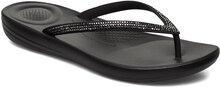 Iqushion Sparkle Shoes Summer Shoes Sandals Flip Flops Black FitFlop