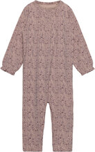 Romper Ls Bamboo Pyjamas Sie Jumpsuit Purple Fixoni