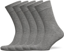 Bamboo Solid Crew Sock Underwear Socks Regular Socks Grey Frank Dandy