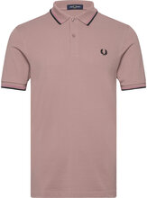 Twin Tipped Fp Shirt Tops Polos Short-sleeved Pink Fred Perry