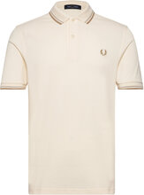 Twin Tipped Fp Shirt Tops Polos Short-sleeved Cream Fred Perry