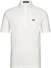 Button Collar P Shirt Tops Polos Short-sleeved White Fred Perry