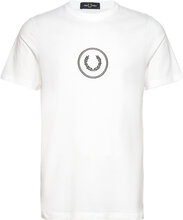 Circle Branding T-Shirt Tops T-Kortærmet Skjorte White Fred Perry