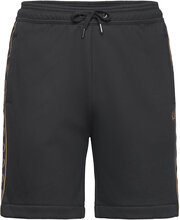 Taped Sweat Short Bottoms Shorts Sweat Shorts Black Fred Perry