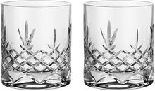 Crispy Lowball - 2 Pcs Home Tableware Glass Whiskey & Cognac Glass Nude Frederik Bagger