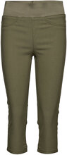Fqshantal-Ca-Power Bottoms Trousers Capri Trousers Green FREE/QUENT