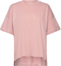 Fqhanneh-Tee Tops T-shirts & Tops Short-sleeved Pink FREE/QUENT