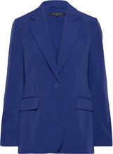 Echo Single Breasted Blazer Blazers Single Breasted Blazers Blue French Connection