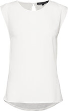 Polly Plains Cappedtee Tops T-shirts & Tops Sleeveless White French Connection