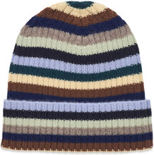 Rib Beanie Accessories Headwear Hats Winter Hats Multi/mønstret FUB*Betinget Tilbud