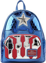 Funko! Loungefly Mini Backpack 2 Shine Captain Ame Accessories Bags Backpacks Blå Funko*Betinget Tilbud