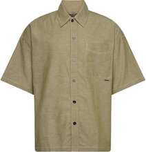1 Pocket Boxy Shirt S\S Tops Shirts Short-sleeved Khaki Green G-Star RAW