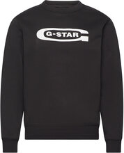 Old School Logo R Sw Tops Sweatshirts & Hoodies Sweatshirts Black G-Star RAW