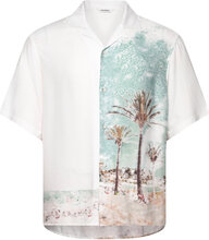 Diego Palms Resort Ss Tops Shirts Short-sleeved White Gabba