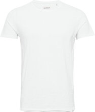 Konrad Slub S/S Tee T-shirts Short-sleeved Hvit Gabba*Betinget Tilbud