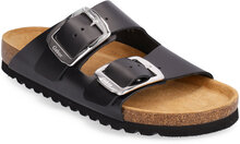 Bio Slip-In Shoes Summer Shoes Flat Sandals Svart Gabor*Betinget Tilbud