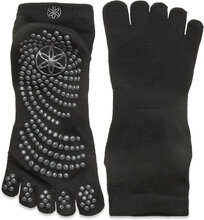 Gaiam Grey Grippy Yoga Socks Accessories Sports Equipment Yoga Equipment Yoga Socks Svart Gaiam*Betinget Tilbud