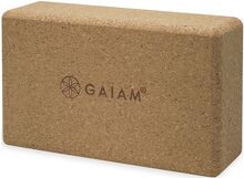Gaiam Cork Brick Sport Sports Equipment Yoga Equipment Yoga Blocks And Straps Beige Gaiam