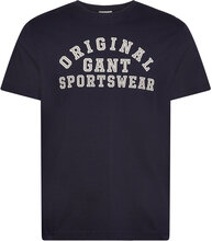 Original Graphic Ss T-Shirt Tops T-Kortærmet Skjorte Navy GANT