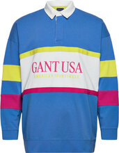Gant Usa Archive Rugger Polos Long-sleeved Blå GANT*Betinget Tilbud