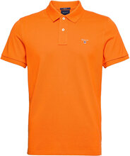 Original Pique Ss Rugger Polos Short-sleeved Oransje GANT*Betinget Tilbud
