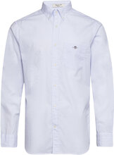 Reg Classic Poplin Banker Shirt Tops Shirts Casual Blue GANT