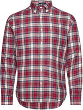 D1. Reg Ut Tartan Check Shirt Tops Shirts Casual Red GANT